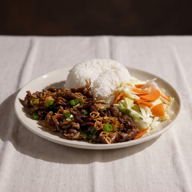 Grilled Pork Chop Rice Plate / Cơm Sườn.