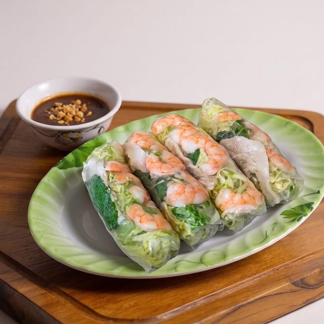 Sugarcane Shrimp Paste Vermicelli Wraps / Bánh Hỏi Chạo Tôm.
